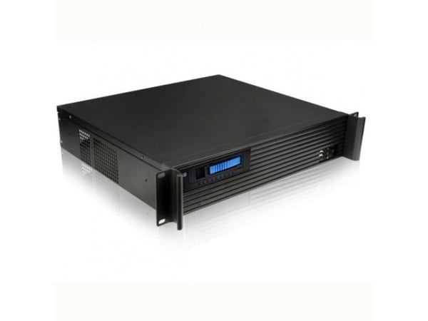 Techly I-CASE IPC-240L, Teline, Palvelin, Musta, mikro ATX, Mini-ITX, Metalli, 2U