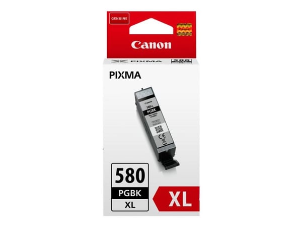 Canon PGI-580PGBK XL - 18.5 ml - XL-størrelse - svart - original - blekkbeholder - for PIXMA TS6251, TS6350, TS6351, TS705, TS8252, TS8350, TS8351,...