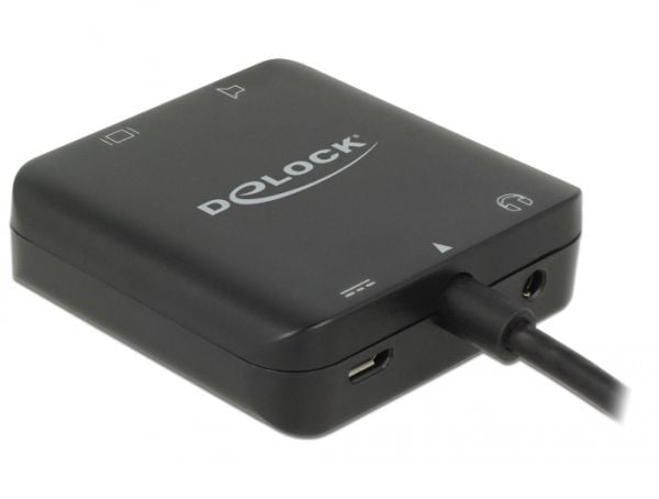 DeLOCK HDMI Audio Extractor 4K 60 Hz kompakt - HDMI lydsignal utvinning - svart
