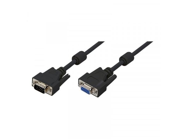 LogiLink 5m VGA, 5 m, VGA (D-Sub), VGA (D-Sub), Sort, Hankjønn/hunkjønn, RoHS