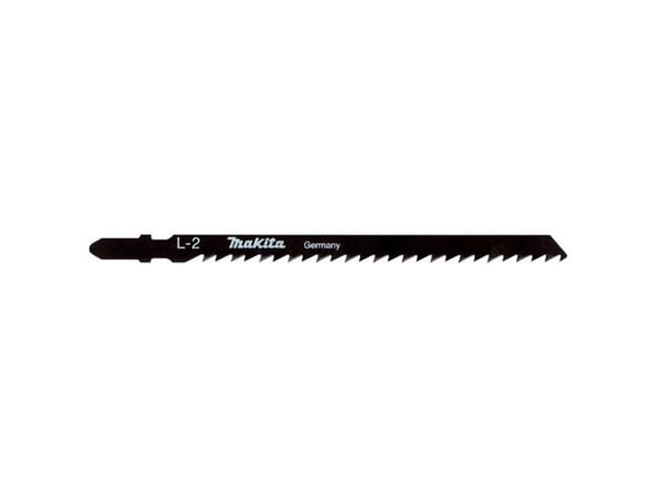 Makita L-2 - Stikksagblad - for tre, plast, kryssfinér, paller, finertre, polyvinylklorid (PVC) - 5 deler - T-skaft - lengde: 132 mm - for Makita D...