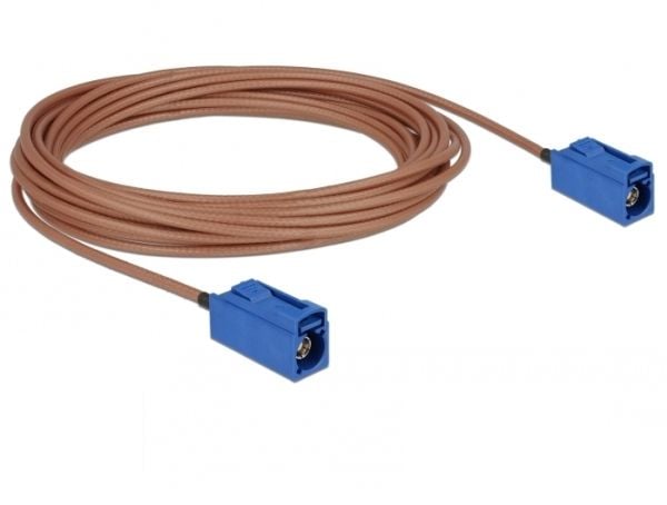 Delock - Antennekabel - FAKRA C-kobling (hunn) til FAKRA C-kobling (hunn) - 5 m - koaksial - RG-316
