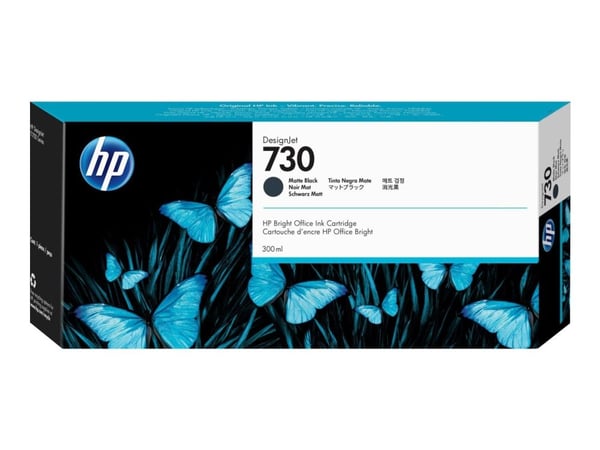 HP 730 - 300 ml - høykapasitets - matt svart - original - DesignJet - blekkpatron - for DesignJet SD Pro MFP, T1600, T1600dr, T1700, T1700dr, T1708...