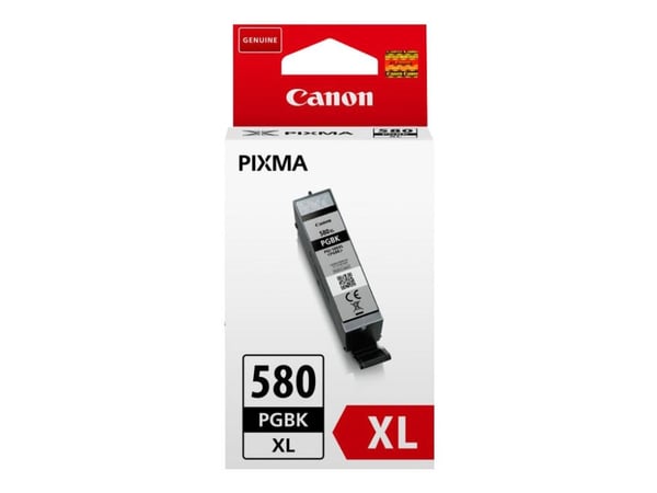 Canon PGI-580PGBK XL - 18.5 ml - XL-størrelse - svart - original - blekkbeholder - for PIXMA TS6251, TS6350, TS6351, TS705, TS8252, TS8350, TS8351,...
