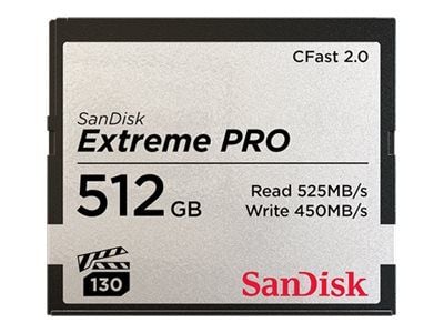 SanDisk Extreme Pro - Flashminnekort - 512 GB - CFast 2.0