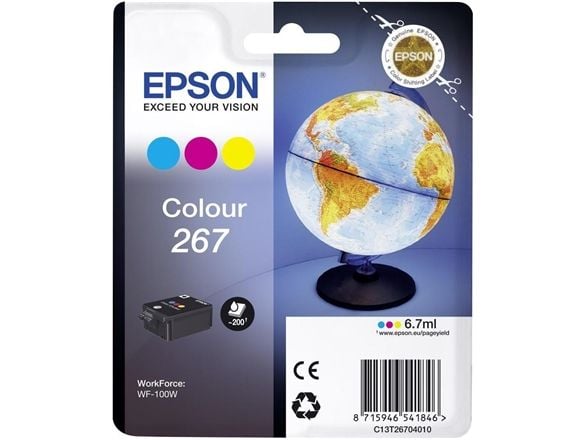 Epson 267 - 7 ml - gul, cyan, magenta - original - blekkpatron - for WorkForce WF-100W