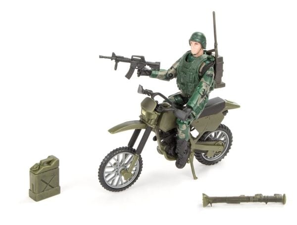 World Peacekeepers 1:18 Militær Actionfigur + Hest