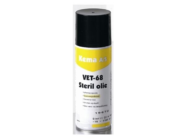 Kema steril olie VET-68 - UN 1950 Arosoler, Brandfarlige 2.1. 500ml spray
