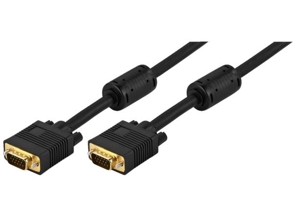 Goobay 50135, 2 m, VGA (D-Sub), VGA (D-Sub), Hankjønn, Hankjønn, Sort