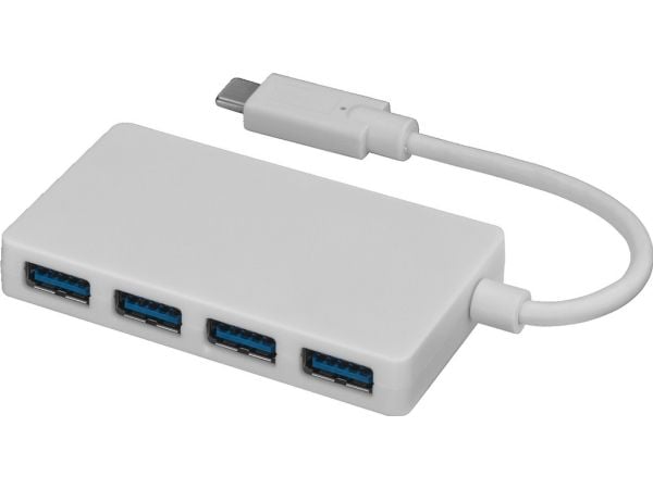 Goobay 66274, Koblet med ledninger (ikke trådløs), USB 3.2 Gen 1 (3.1 Gen 1) Type-C, Hvit, 5 Gbit/s, USB 3.2 Gen 1 (3.1 Gen 1) Type-A, 40 mm