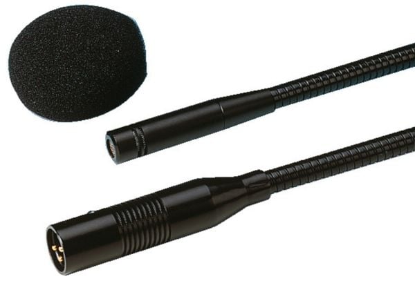 Monacor EMG-500P, 80 - 16000 Hz, 250 O, Kardioide, Koblet med ledninger (ikke trådløs), XLR-3, Sort