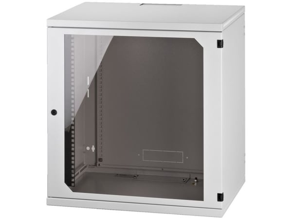 Monacor RACK-12W, Veggmonterbar hylle, 40 kg, Nøkkellås, 20 kg, Grå