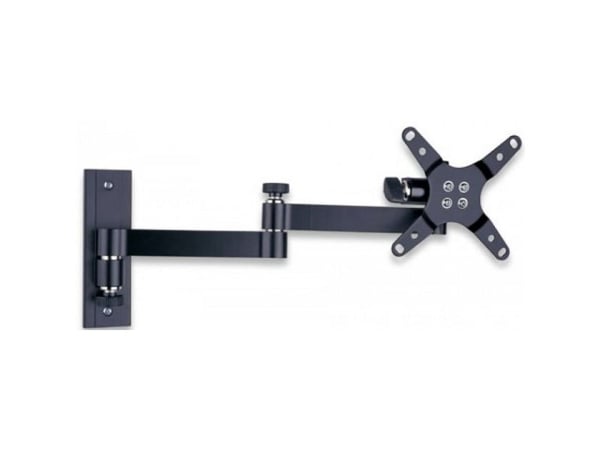 Techly LED 100 - Monteringssett (veggfeste med svingarm) for LCD-TV - svart - skjermstørrelse: 33-76,2 cm (13 tommer-30 tommer)