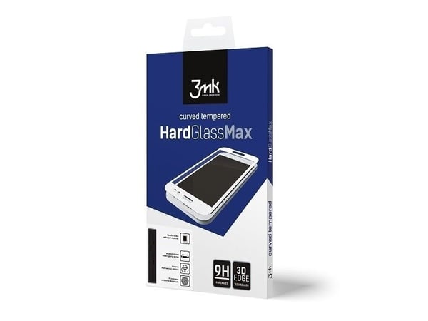 3MK HardGlass Max skärmskydd, Samsung S7 Edge, böjt glas, klart/svart