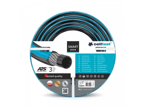CELLFAST SMART ATSV, 50 m, Over bakken, Svart, Blå, 25 stang, -20 - 60 °C