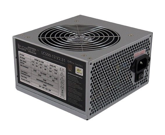 LC Power Office Series LC500-12 V2.31 - Strømforsyning (intern) - ATX12V 2.31 - 80 PLUS Bronze - AC 230 V - 400 watt - aktiv PFC
