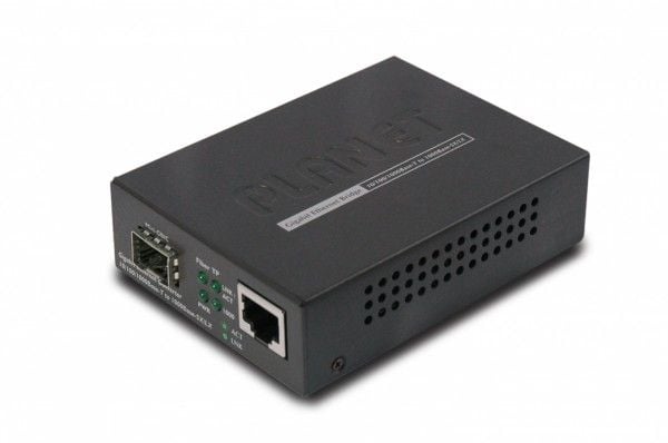 PLANET GT-805A - Fibermedieomformer - 1GbE - 10Base-T, 1000Base-LX, 1000Base-SX, 100Base-TX, 1000Base-T - RJ-45 / SFP (mini-GBIC)