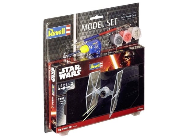 Revell Model Set TIE Fighter, Romflymodell, Monteringssett, 1:110, TIE, Star Wars, Avansert