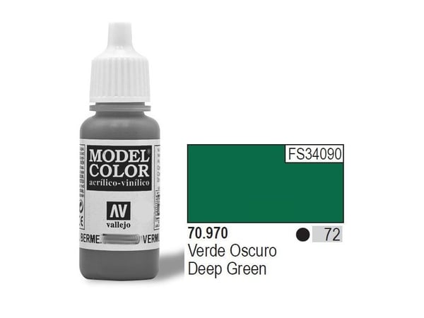 Vallejo 70.970, 17 ml, Grønn, Matte, Flaske
