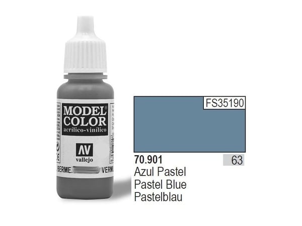 Vallejo 70.901, 17 ml, Blå, Matt, Flaska
