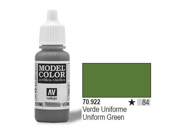 Vallejo 70.922, Grønn, Acryl maling, Væske, 17 ml, 1 stykker |
