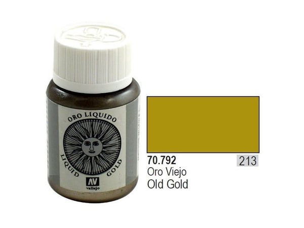 Vallejo 70.792, Gull, Alkoholbasert maling, Væske, 35 ml, 1 stykker