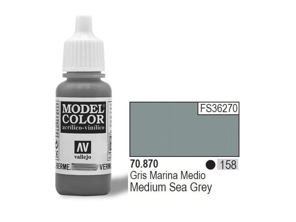 Vallejo 70.870, 17 ml, Grå, Matte, Flaske