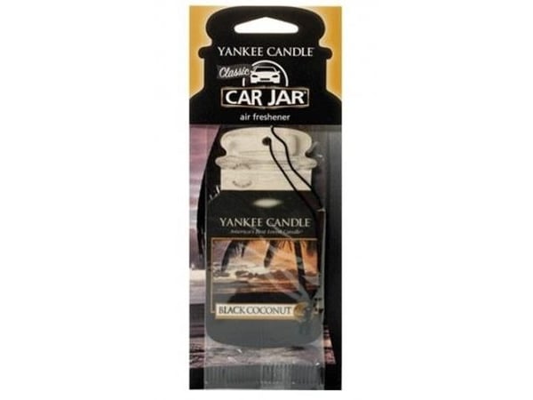 Yankee Candle Black Coconut, Hanging freshener, Hanging, Svart, Powder, Wood, Musk, 80 mm, 190 mm