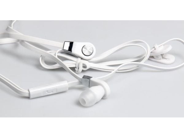 Media-Tech MAGICSOUND DS-2 MT3556 - Hörlurar med mikrofon - inuti örat - kabelansluten - vit