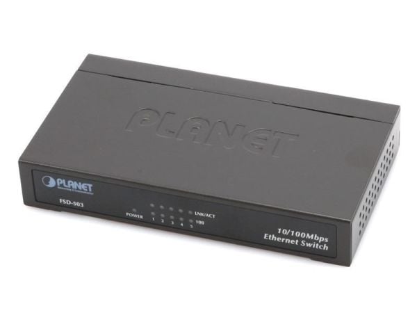 PLANET FSD-503 - Switch - 5 x 10/100 - stasjonær