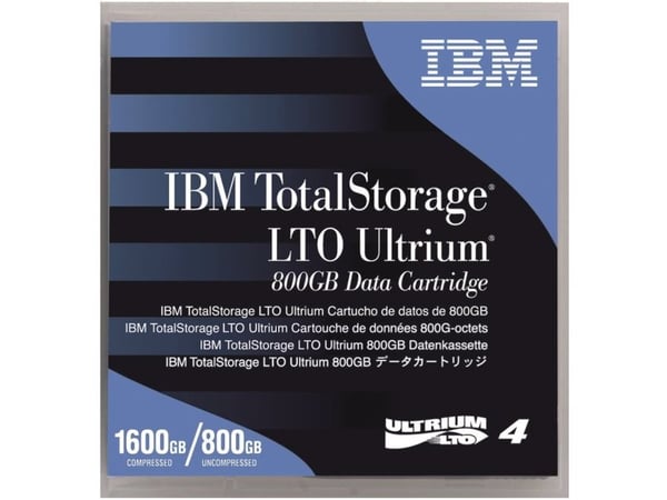 IBM - LTO Ultrium 4 - 800 GB / 1.6 TB - for System Storage 3584 Model D53, 3584 Model L53; System Storage TS3500 Tape Drive