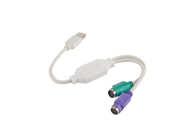 Lanberg - Adapter för tangentbord/mus - PS/2 (hona) till USB (hane)