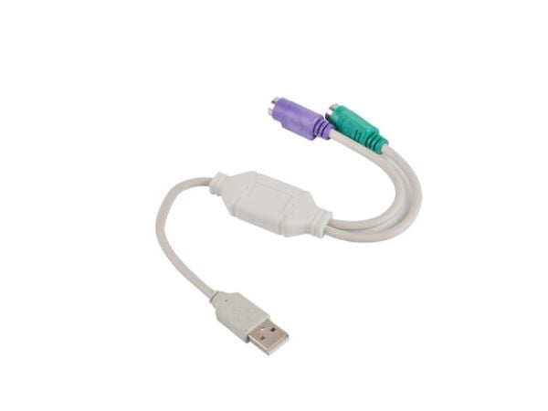 Lanberg - Adapter för tangentbord/mus - PS/2 (hona) till USB (hane)