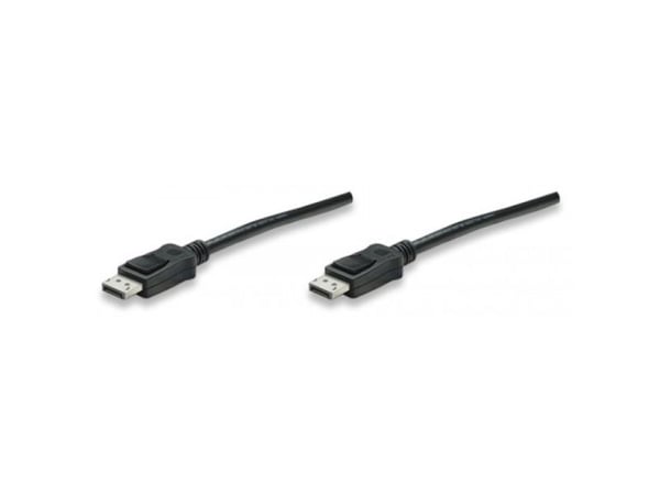 Techly 2m DisplayPort M/M, 2 m, DisplayPort, DisplayPort, Uros, Uros, Musta