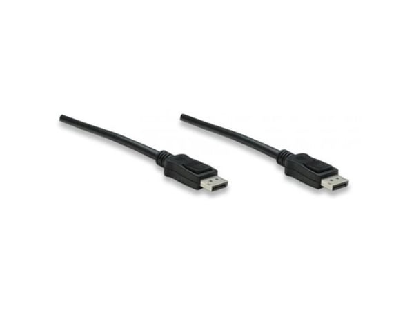Techly 2m DisplayPort M/M, 2 m, DisplayPort, DisplayPort, Uros, Uros, Musta