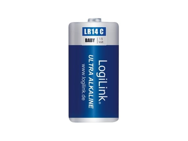 LogiLink LR14B2, Engangsbatteri, C, Alkalinsk, 1,5 V, 2 stykker, 4800 mAh