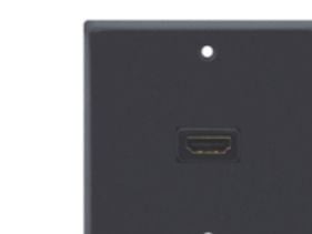 Kramer WP-H1M Passive - Monteringsplatta - väggmontering - HDMI - vit - 1-gang