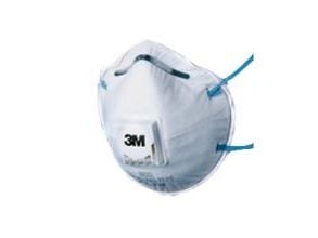 Sikkerhed-maski 3M 8822 P2 mod tørre partikler/væskeformige aerosoler,10 stk/pk