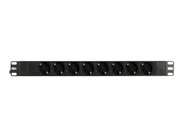 Deltaco GT-8529, 1U, Musta, 9 AC-pistorasia(a), 2 m, 250 V, 16 A