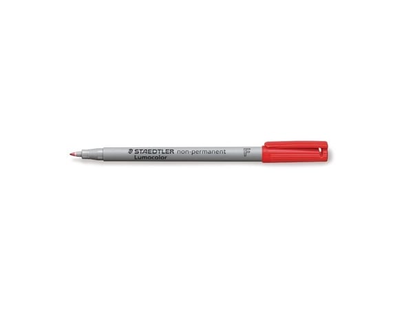 STAEDTLER Lumocolor 316 - Markør - ikke-permanent - rød - vannbasert blekk - 0.6 mm - fin