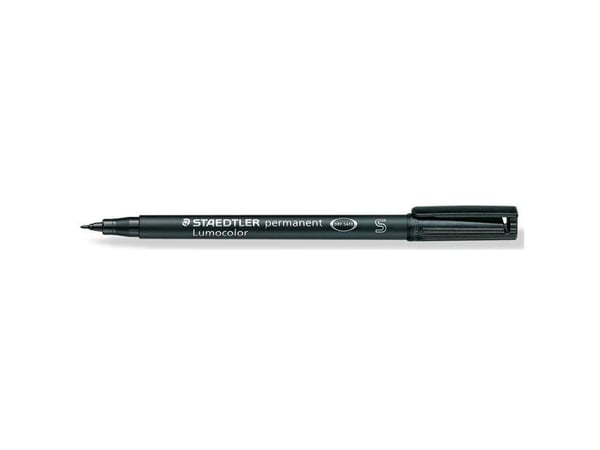STAEDTLER Lumocolor 313 - Markør - permanent - svart - 0.4 mm - superfin
