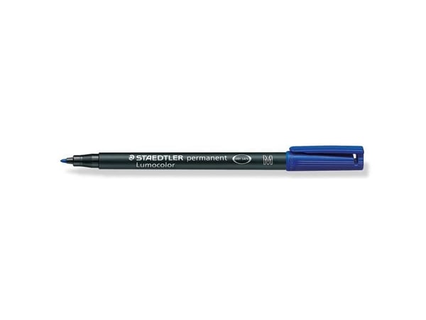 STAEDTLER Lumocolor 317 - Markør - permanent - blå - 1 mm - medium