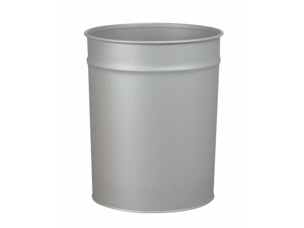 Papirkurv Twinco, metall, 20 L, aluminiumsgrå
