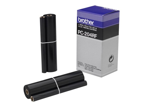 Brother - 4-pack - svart - skriveblekkbåndspåfyll (termooverføring) - for Brother MFC-1770, 1780, 1870, 1970; FAX-10XX; IntelliFAX 1170, 1270, 15XX...