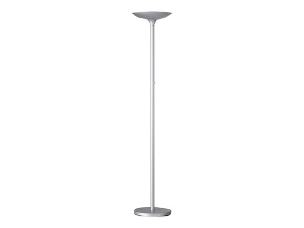 Unilux Premium Variaglass - Torchiere-gulvlampe - LED - 22 W - klasse A+ - 3000 K - mattert, metallgrå