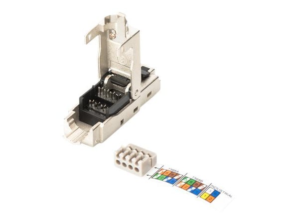 DIGITUS Professional DN-93631 - Nettverkkontakt - RJ-45 (hann) - skjermet - 5 - 9 mm - CAT 6a - IEEE 802.3an/IEEE 802.3at