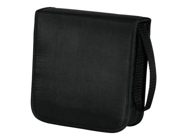 Hama CD Wallet Nylon 40 - Lomme for CD/DVD-plater - 40 plater - nylon - svart