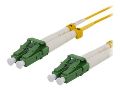 DELTACO - Nettverkskabel - LC/APC-enkeltmodus (hann) til LC/APC-enkeltmodus (hann) - 2 m - fiberoptisk - 9 / 125 micron - OS2