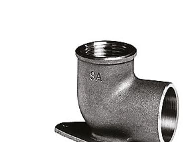 Viega dækvinkel med vægflange 12 mm x 1/2" rødgods