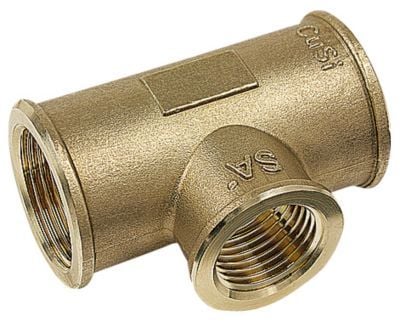 VIEGA T-stykke 3/4" rødgods